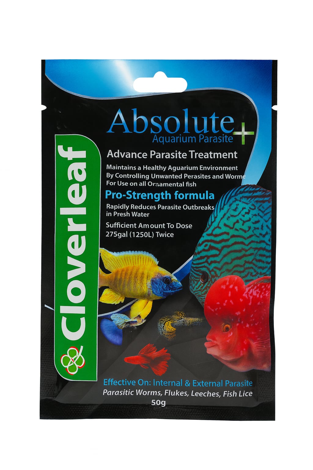 Advanced parasite remover for healthy aquarium fish