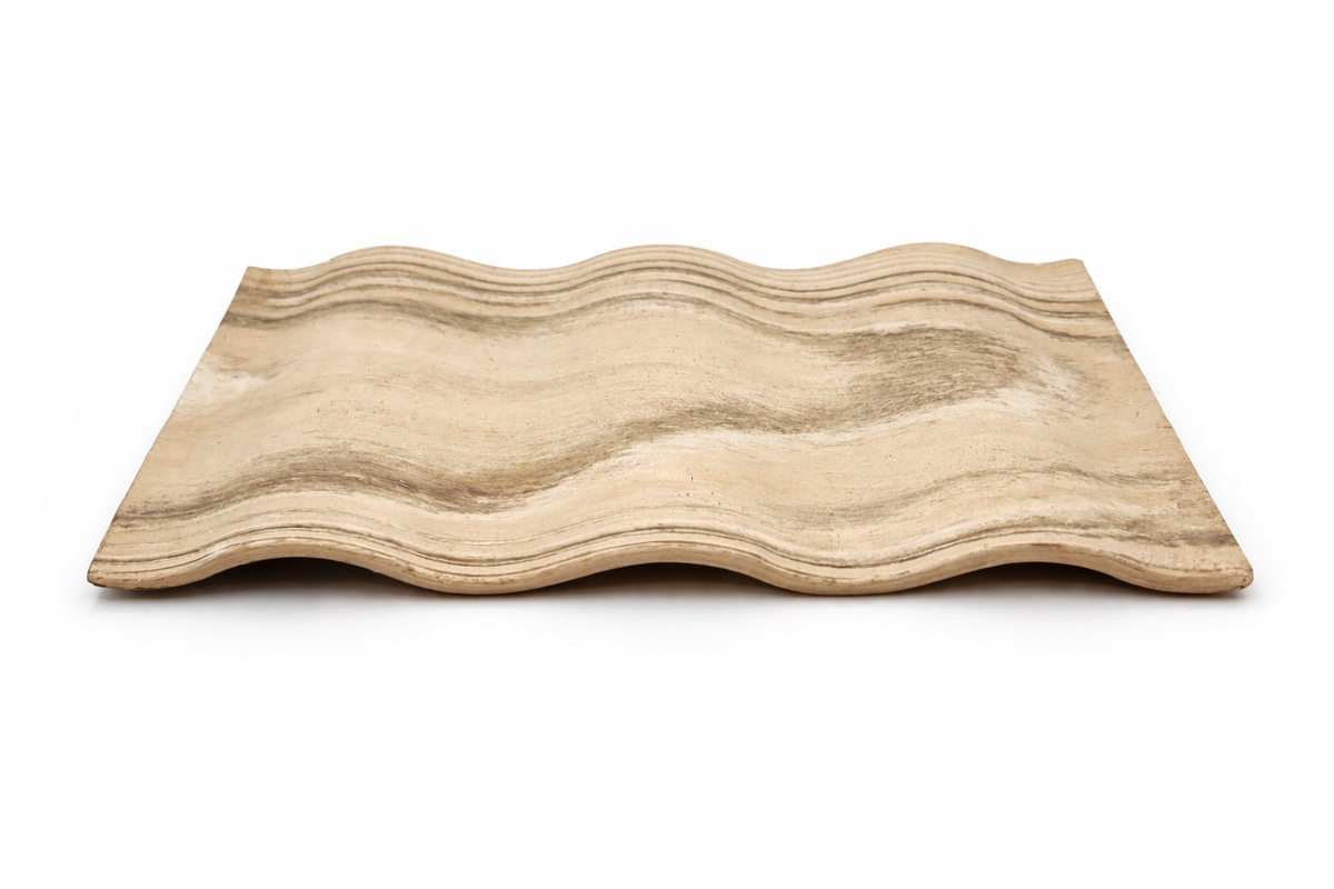 Patterned Mokume Trio Stacking Tiles close-up